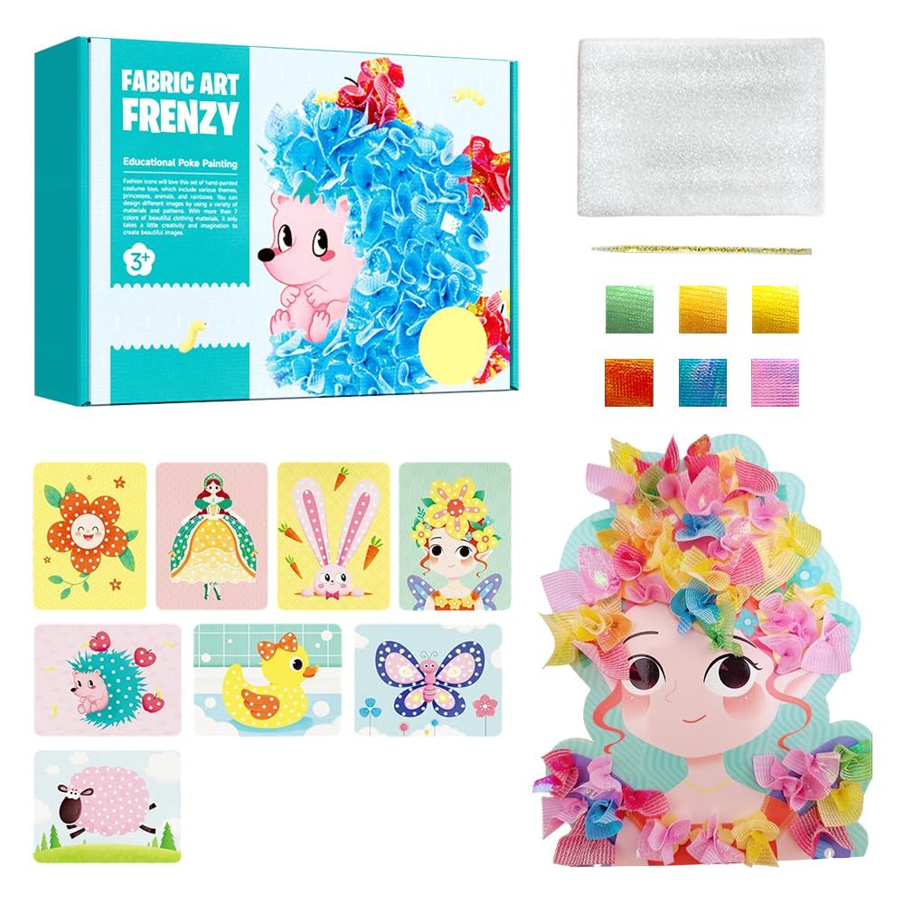 Fabric Art Frenzy DIY Puncture Painting Kits For Kids Kids Art