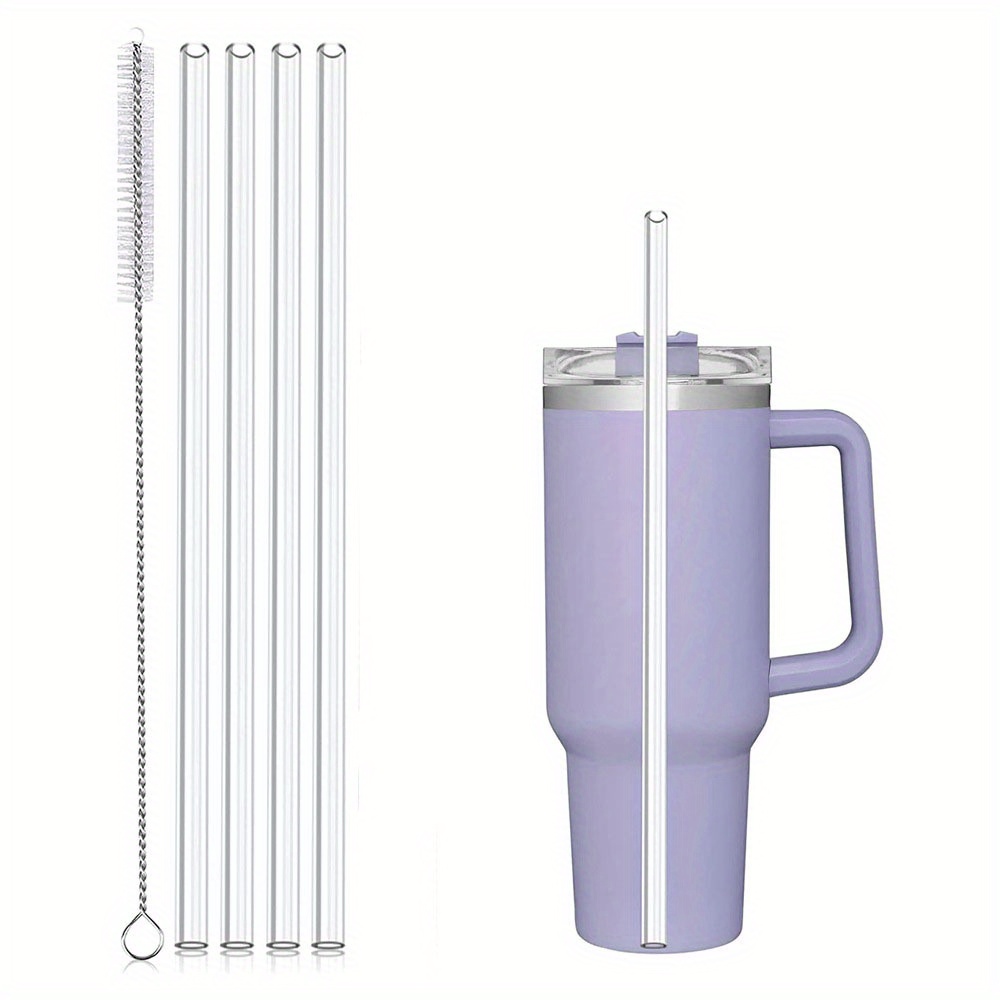 Reusable Rainbow Replacement Straws For Stanley Tumbler Long - Temu
