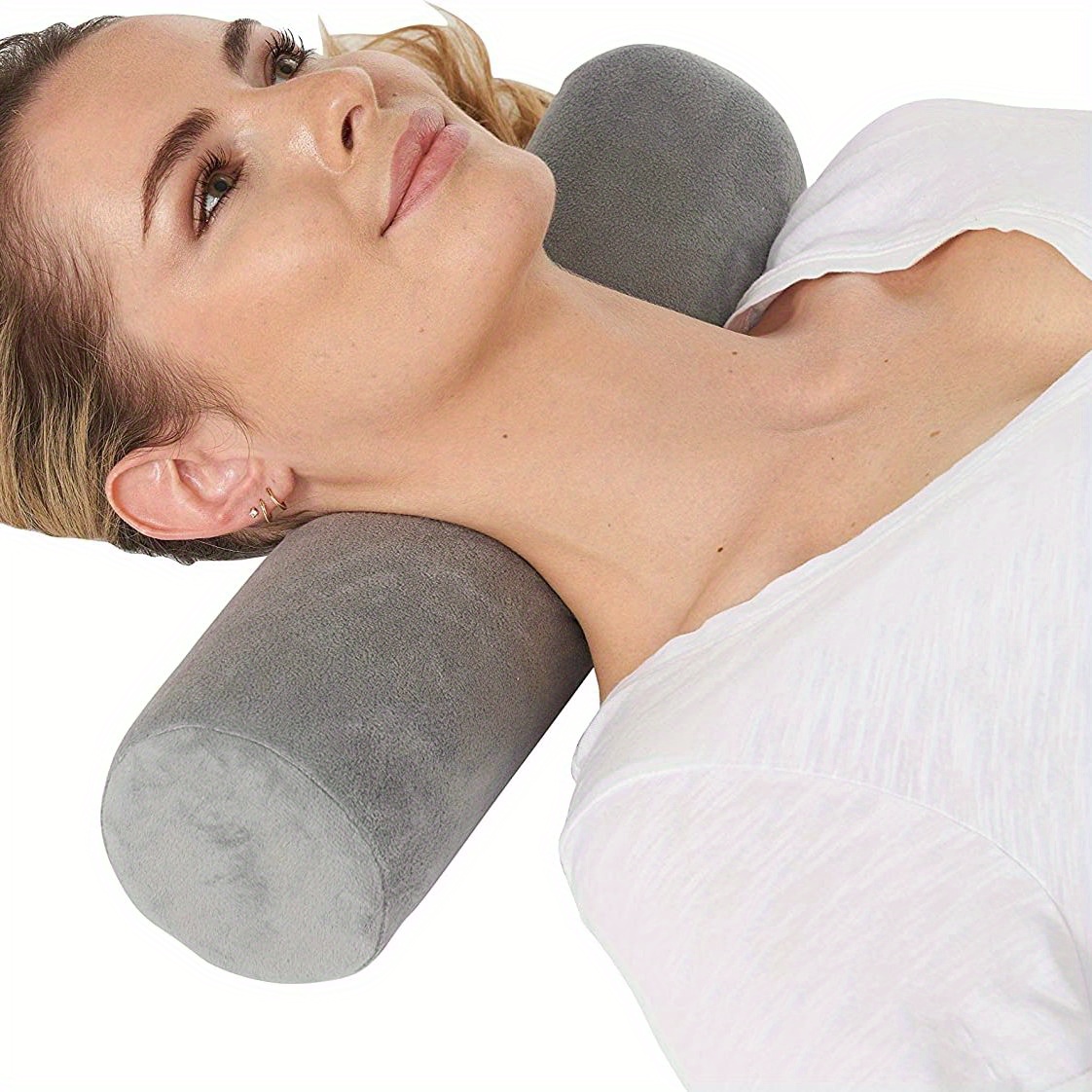 This new travel pillow design was inspired by massage chairs