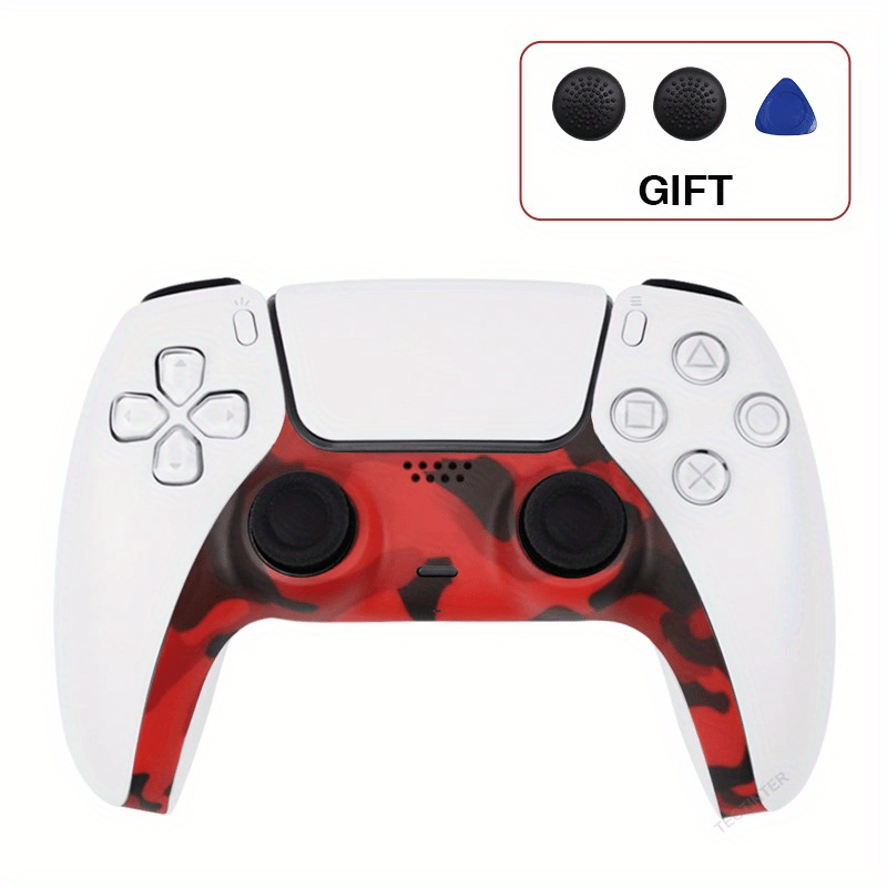 Carcasa de repuesto de plástico para consola PS5 de Tmvgtek (rojo)