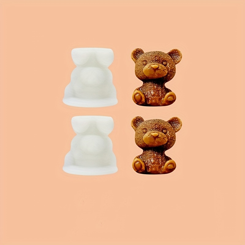 Food grade Cute Teddy Bear Ice Cube Tray Ice Cube Maker Easy - Temu