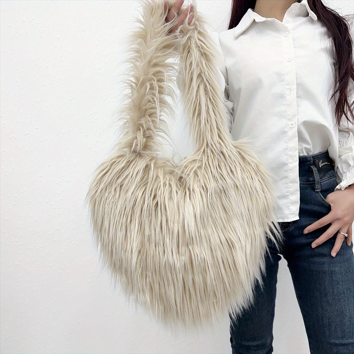 Y2K Shoulder Bag Crochet Bag Fluffy Shoulder Bag Y2K -  Finland