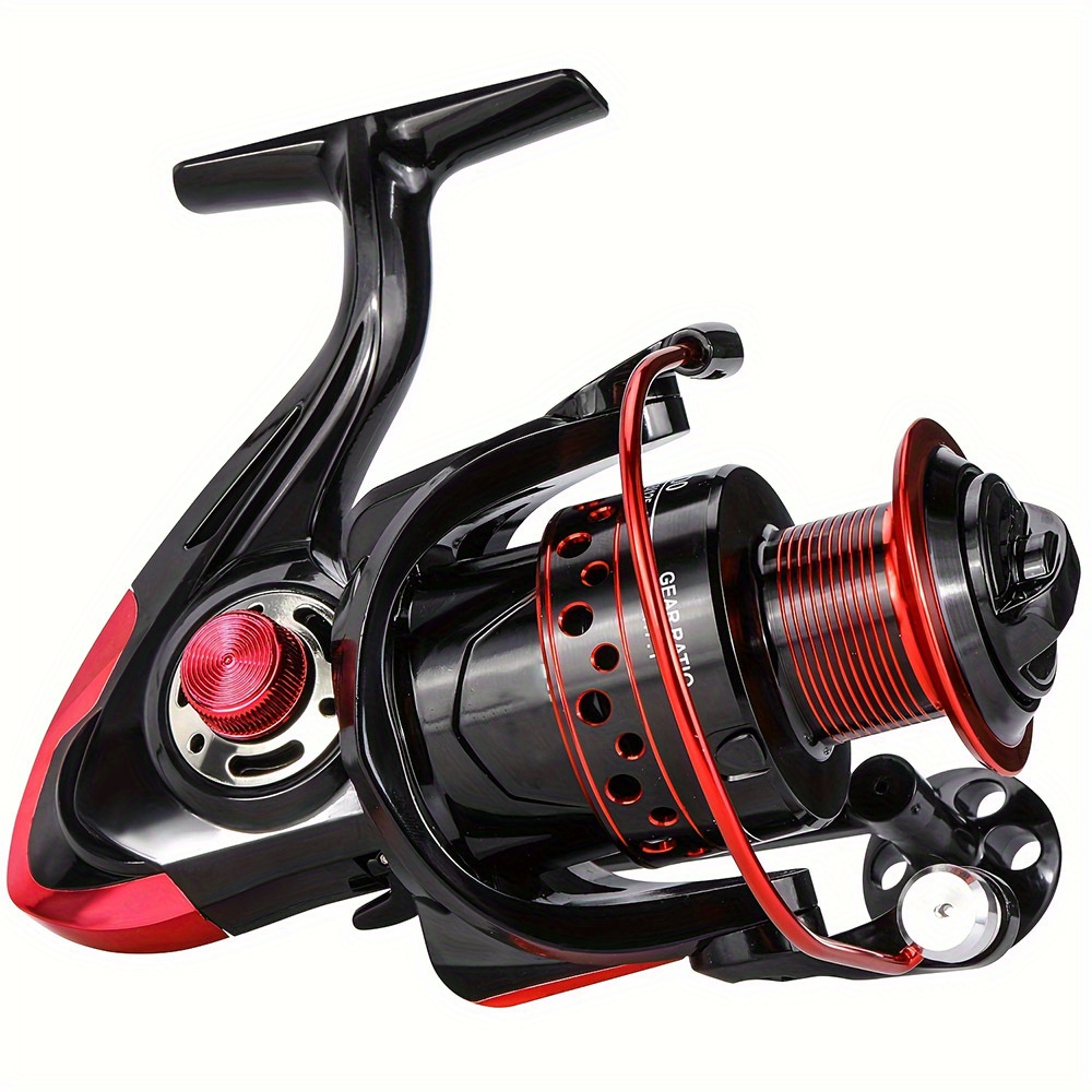 Sougayilang Fishing Reel 5.2:1 Gear Ratio Max Drag 5kg Spinning Reel With  Aluminum Spool Windlass For Bass/trout Fishing Tools