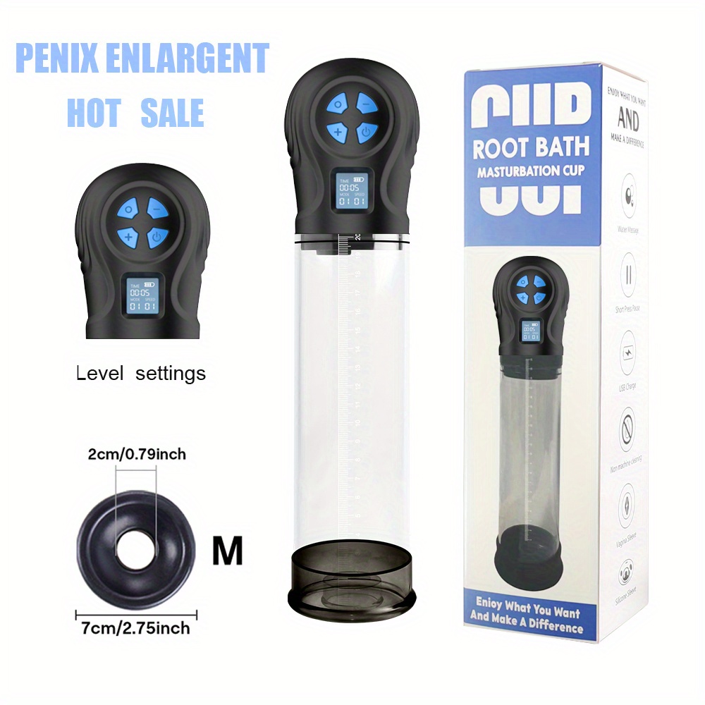 Men's Penis Pump Get Stronger, Bigger, Thicker & Long-Lasting Erection,  Male Vacuum Erection Device, Erectile Dysfunction ED Enhancement, Adult Sex