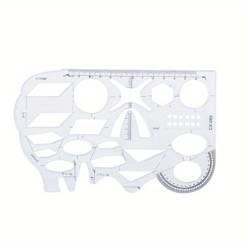 Multifunctional Geometric Ruler Geometric Graphic Ruler - Temu