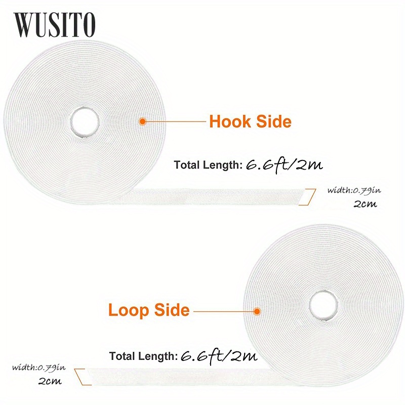 Wusito Hook Loop Strips With Adhesive Heavy Duty Premium - Temu