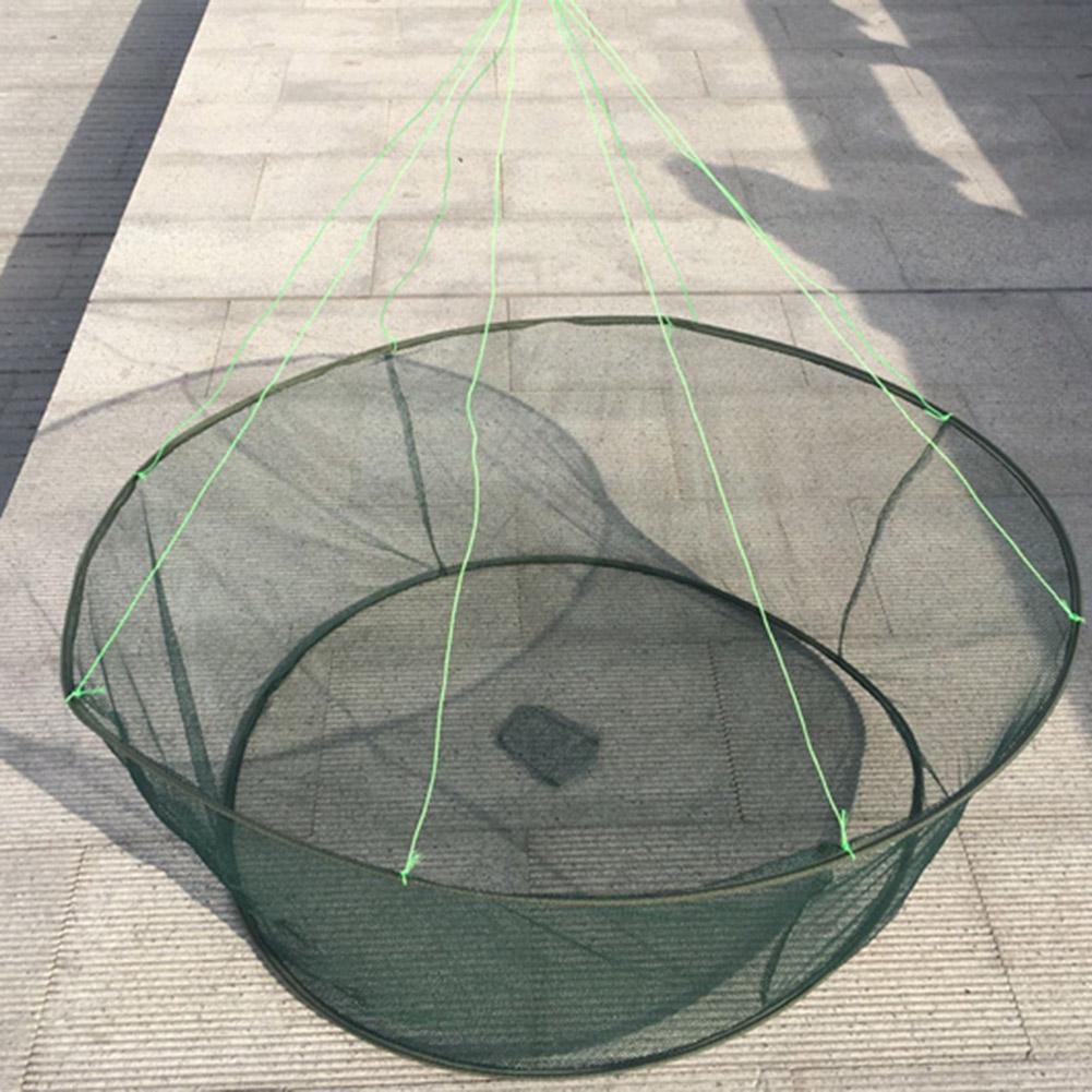 1pc Foldable Fishing Net for Catching Prawns, Crabs, Shrimp, and Fish -  Perfect for Pier, Harbour, Pond, and River Fishing