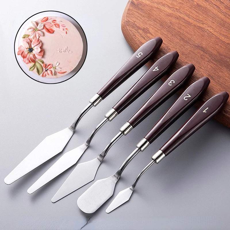 Stainless Steel Butter Cake Cream Spatula Icing Frosting Spreader Pastry  Tool