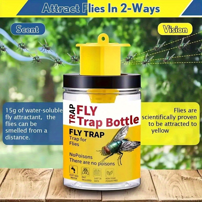 Rescue Indoor Non-Toxic Fruit Fly Trap Attractant Refill, 30 Days Pack of 3, Size: Refillable Attaractant