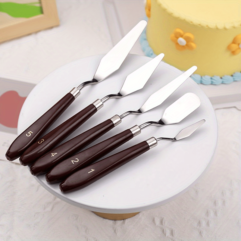 Cake Decorating Scraper Painting Knives Multipurpose - Temu