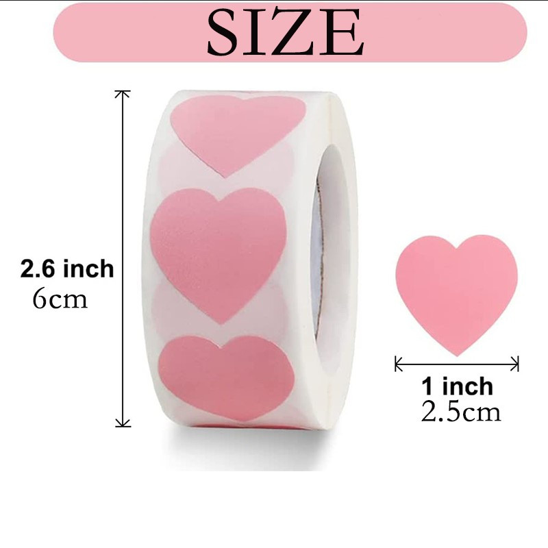 Dropship 500 Pcs Heart Shape Pink Thank You Stickers Business Labels  Wedding Gift Stickers Boutiques Packaging Stickers, 1 Roll to Sell Online  at a Lower Price