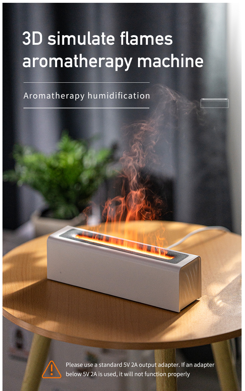 flame air humidifier for home 150ml essential oils diffuser with colorful lights usb aromatherapy humidifiers diffusers timing function water shortage automatic power off fragrance diffuser details 0