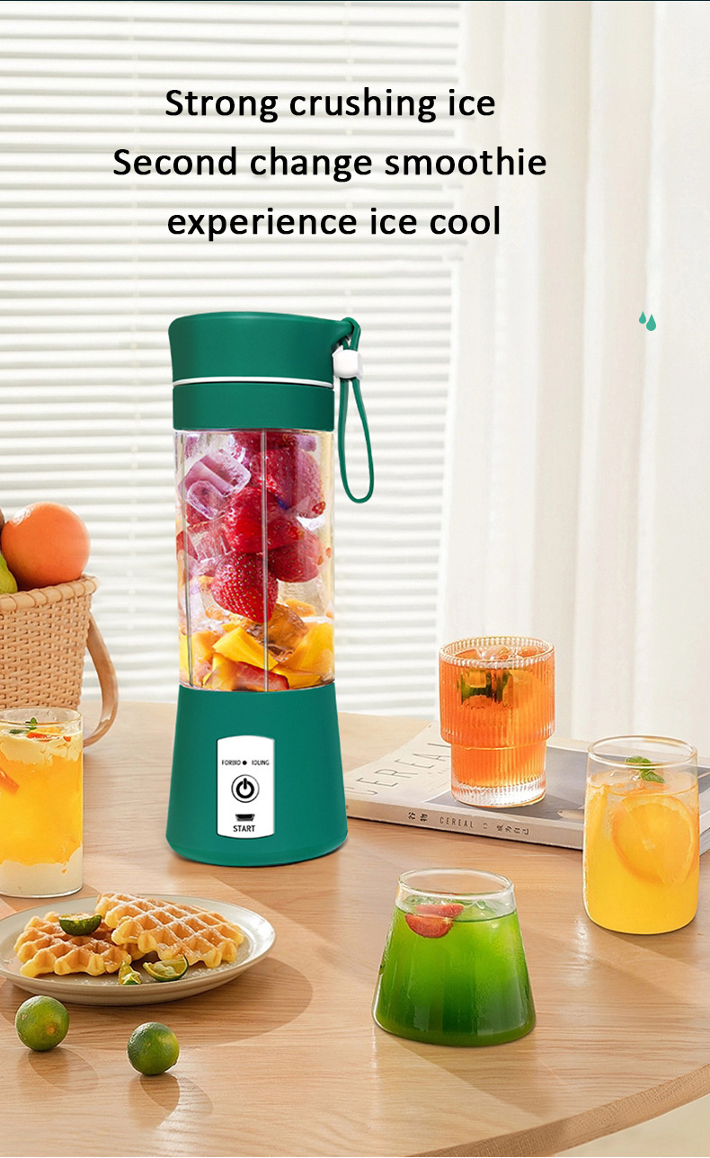 Licuadora USB Portátil Inalámbrica De 1 Pieza, 6 Cuchillas, Adecuada Para  Batidos De Frutas, Taza De Jugo Automática Para El Hogar Para Bebé Y Mamá -  Temu Chile