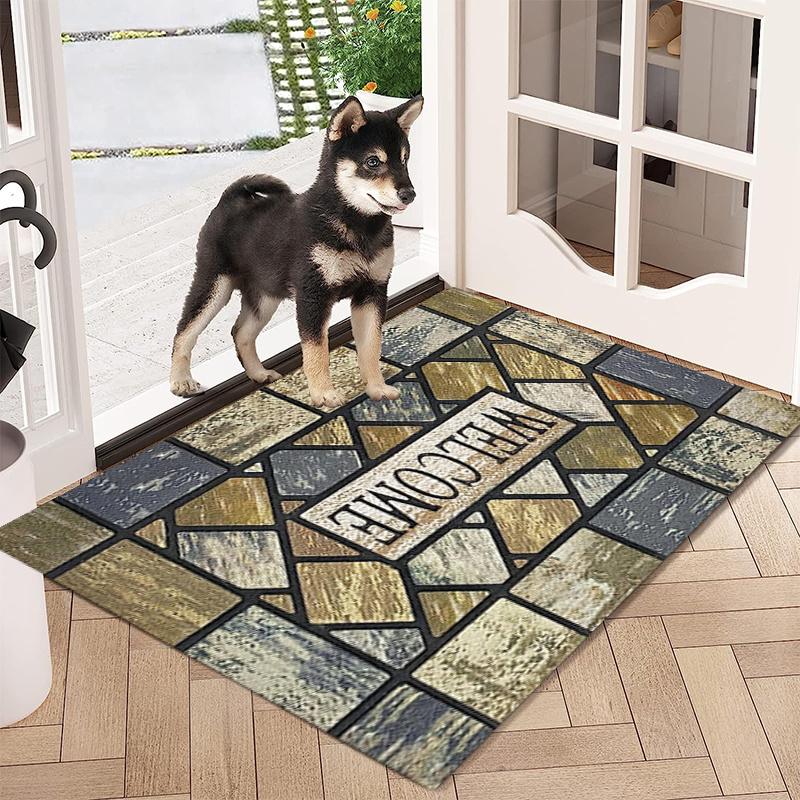1pc Door Mat Welcome Mat Front Door Mat Outdoor For Home Entrance Outdoor  Mat For Outside Entry Way Doormat Entry Rugs Heavy Duty Non Slip Area Rug  Home Decor