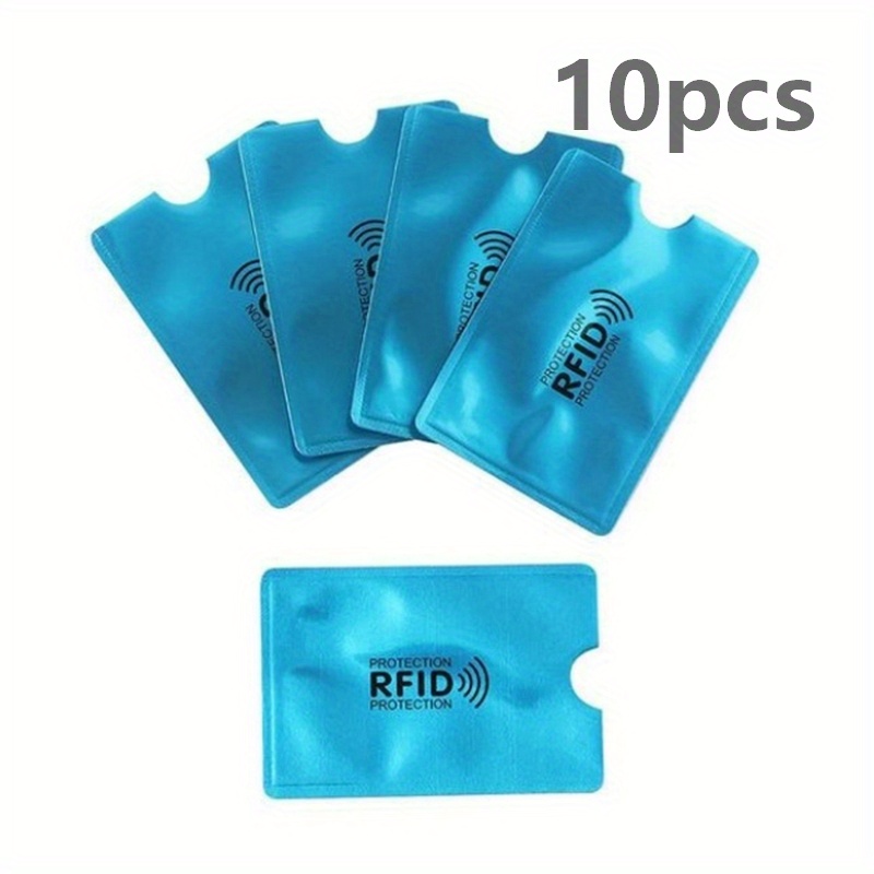 2 5 10pcs Rfid Blocking Sleeves Credit Cards Bank Card Holder Case Portable  Durable Rfid Card Sleeves, Shop Temu Start Saving