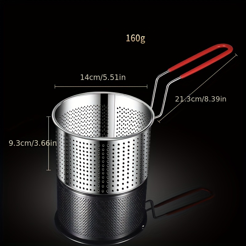 1pc 304 Stainless Steel Hanging Hot Pot Ladle For Noodles, French Fries,  Frying Basket