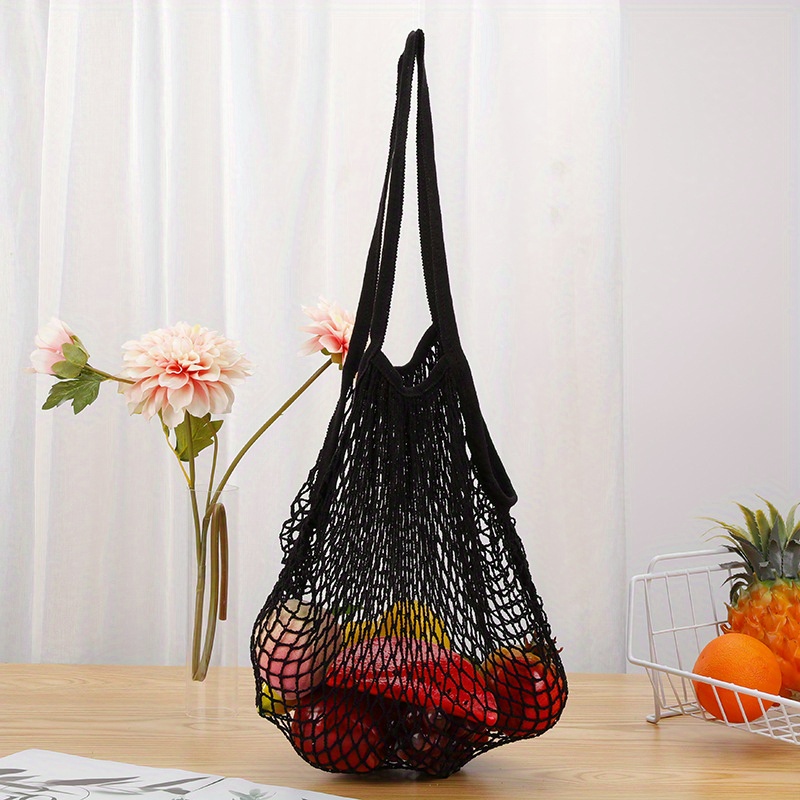 Reusable Grocery Produce Bags Cotton Mesh String Net Tote Bag