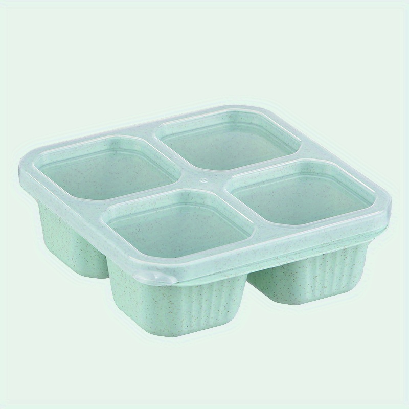 4 Cells Salad Container for Lunch Kids Reusable Food Prep Containers  Lunchable Kids Snack Container for School Work and Travel