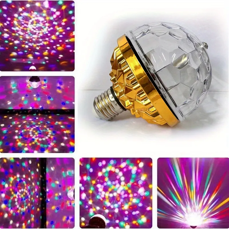 homosexual Mus gear Rotating Magic Ball Light, Colorful Disco Ball Light Bulb, Led Disco Party  Lights For Thanksgiving Christmas Dance Party Stage Birthday Ktv Nightclub  Stage - Temu