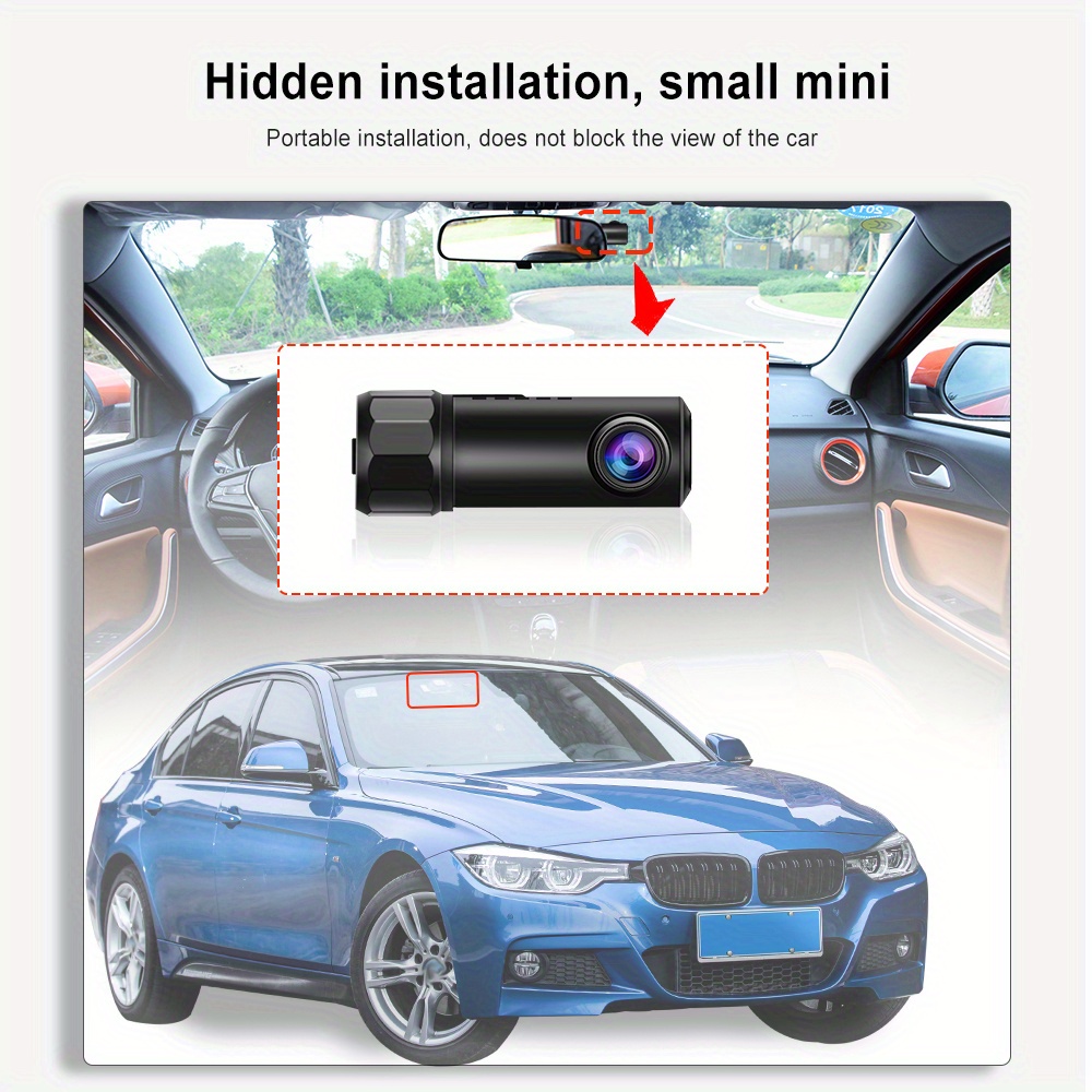 Car Dash Cam 1080p Speed Coordinates Wifi Car Dash Camera Mini