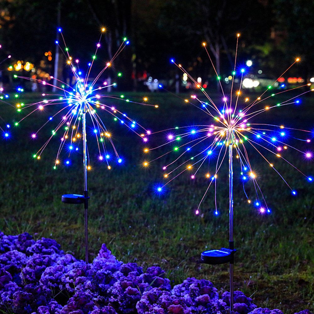 ZEEQII Luces Solares LED Exterior Jardin,122 LEDs/3 Modos Luz