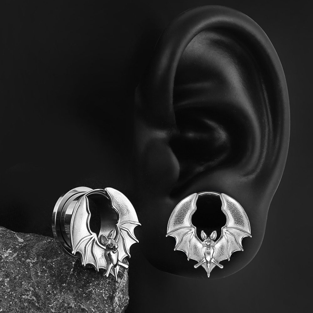 Halloween Bat Ear Plugs Tunnels Piercing Gauges Women Men Temu