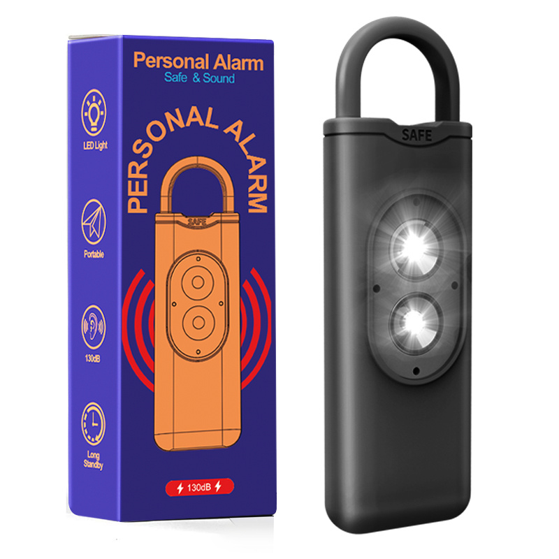 Alarma personal 120-130dB Safe Sound emergencia autodefensa seguridad  llavero de alarma LED Abanopi Alarma personal