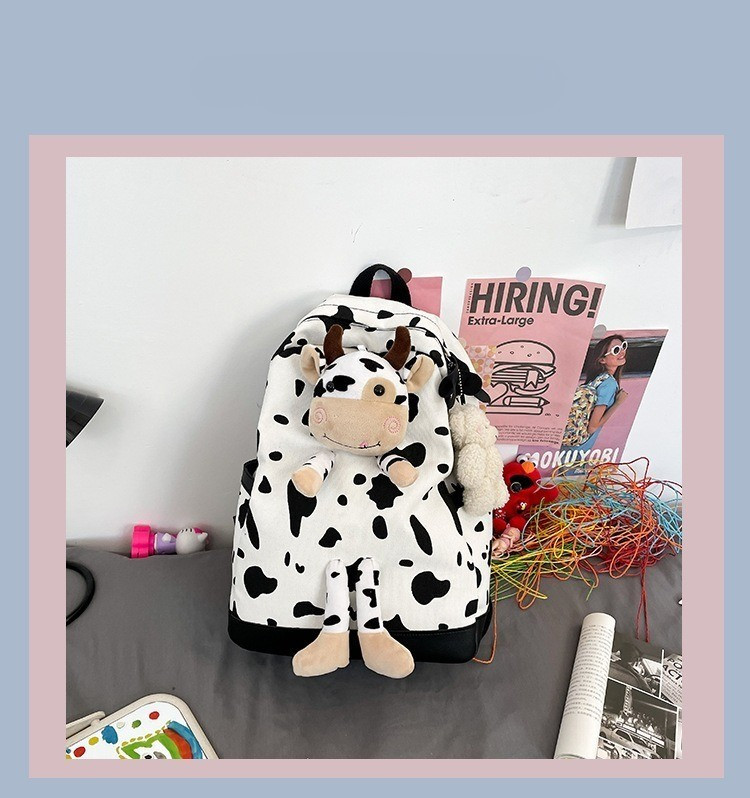 Cow stuffed animal online backpack