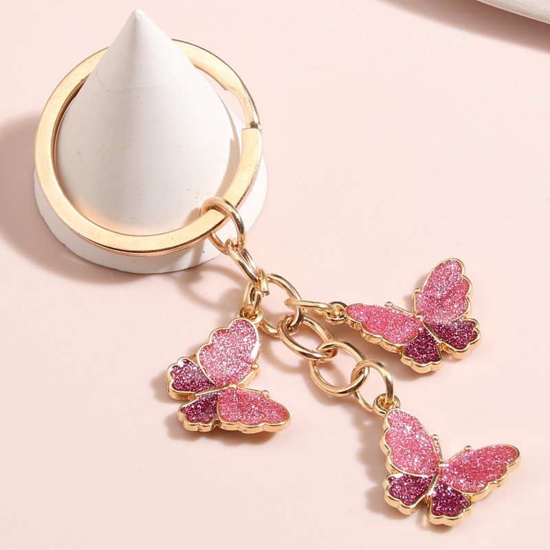 1pc Rhinestone Inlaid Keychain, Anniversary Gift For Girlfriend, Cute Alloy Keychain Keychain For Men Women