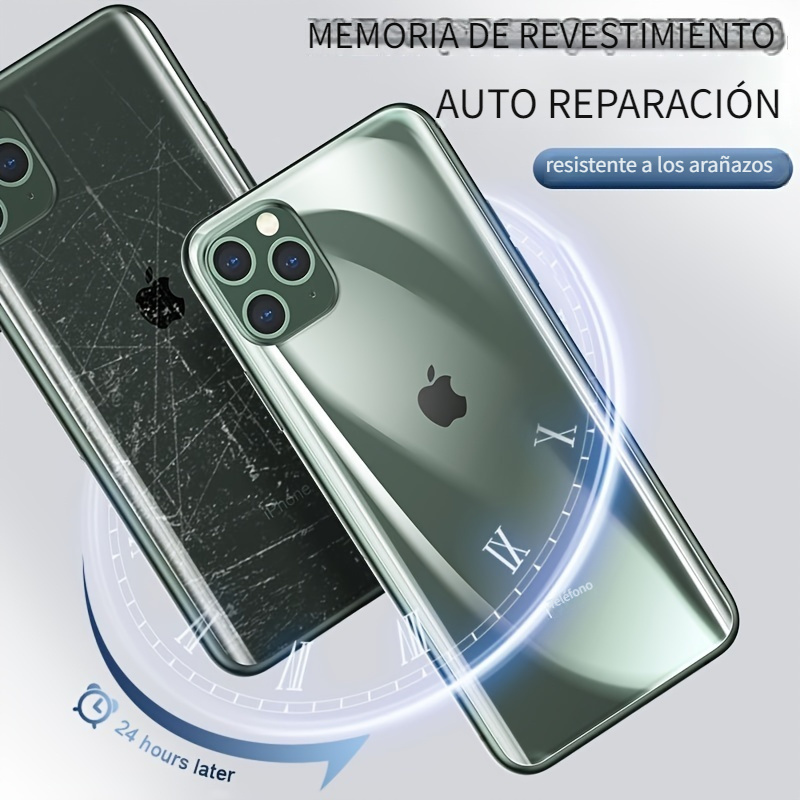 [Paquete de 2] Protector de pantalla trasera para iPhone 11 Pro Max para  iPhone 11 Pro Max, protector de pantalla de vidrio templado, película  trasera