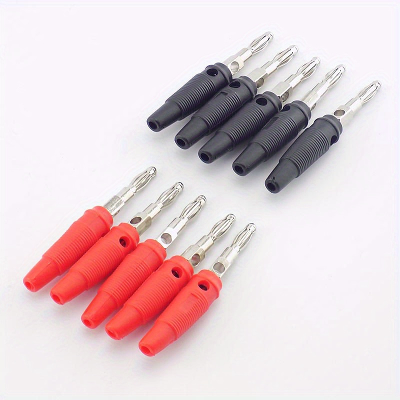 Lot Fiches Banane 4 mm à Vis Noir Rouge Connecteur 4mm Banana Plug +  Tournevis