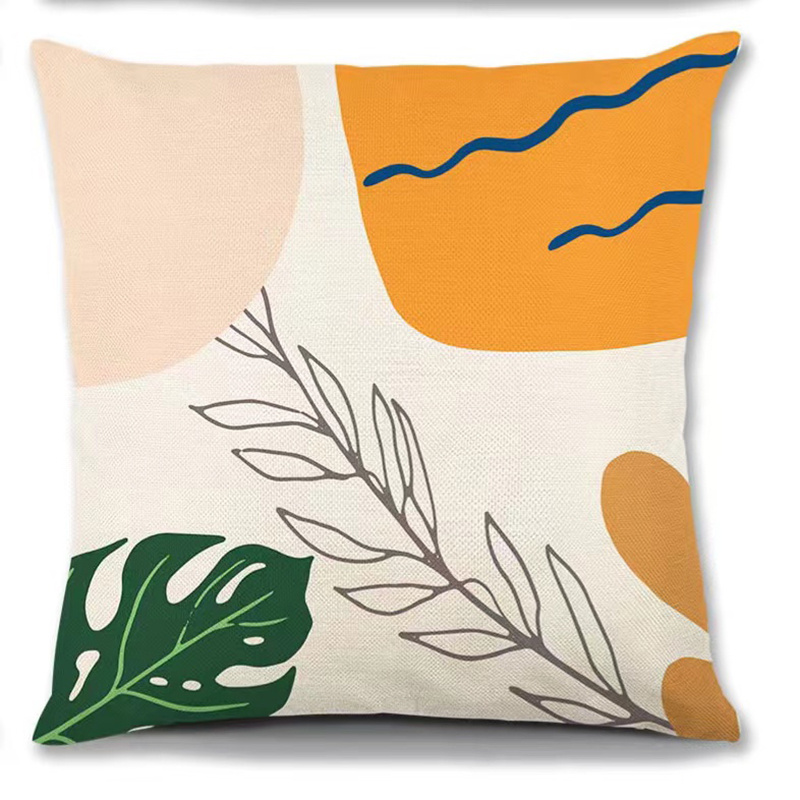 Pillow Decor Rustic Floral Throw Pillow Orange