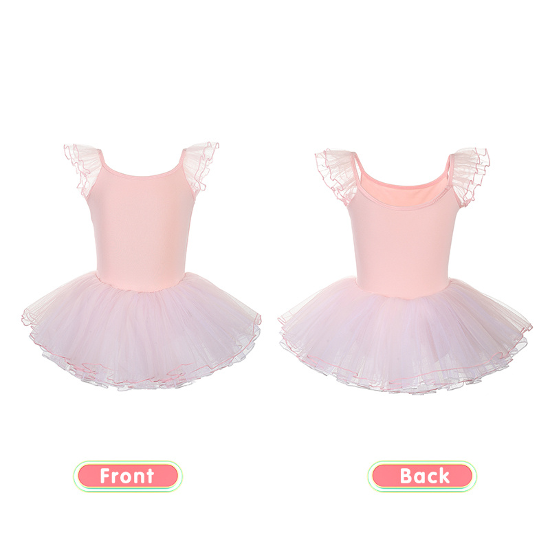 Danse Enfants Manches Courtes Filles Performance Ballet Robe Princesse  Performance Robe Examen Pratique Costume