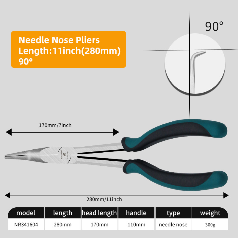 Needle Nose Pliers Long Reach Straight Pliers 25°/45°/90° - Temu Canada