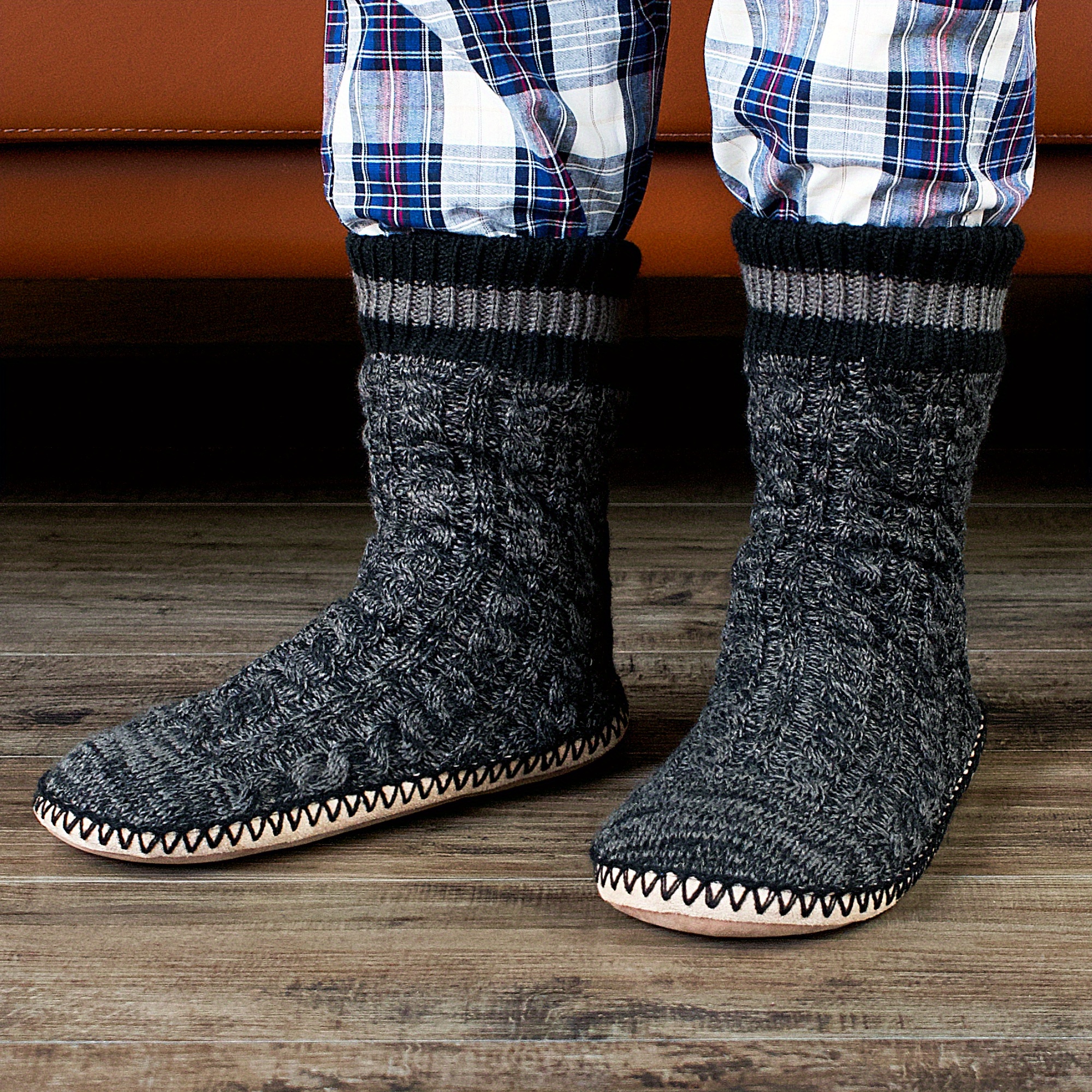 New Men fuzzy Slipper Socks Thick Warm Heavy - brown | Shop Today. Get it  Tomorrow! | takealot.com