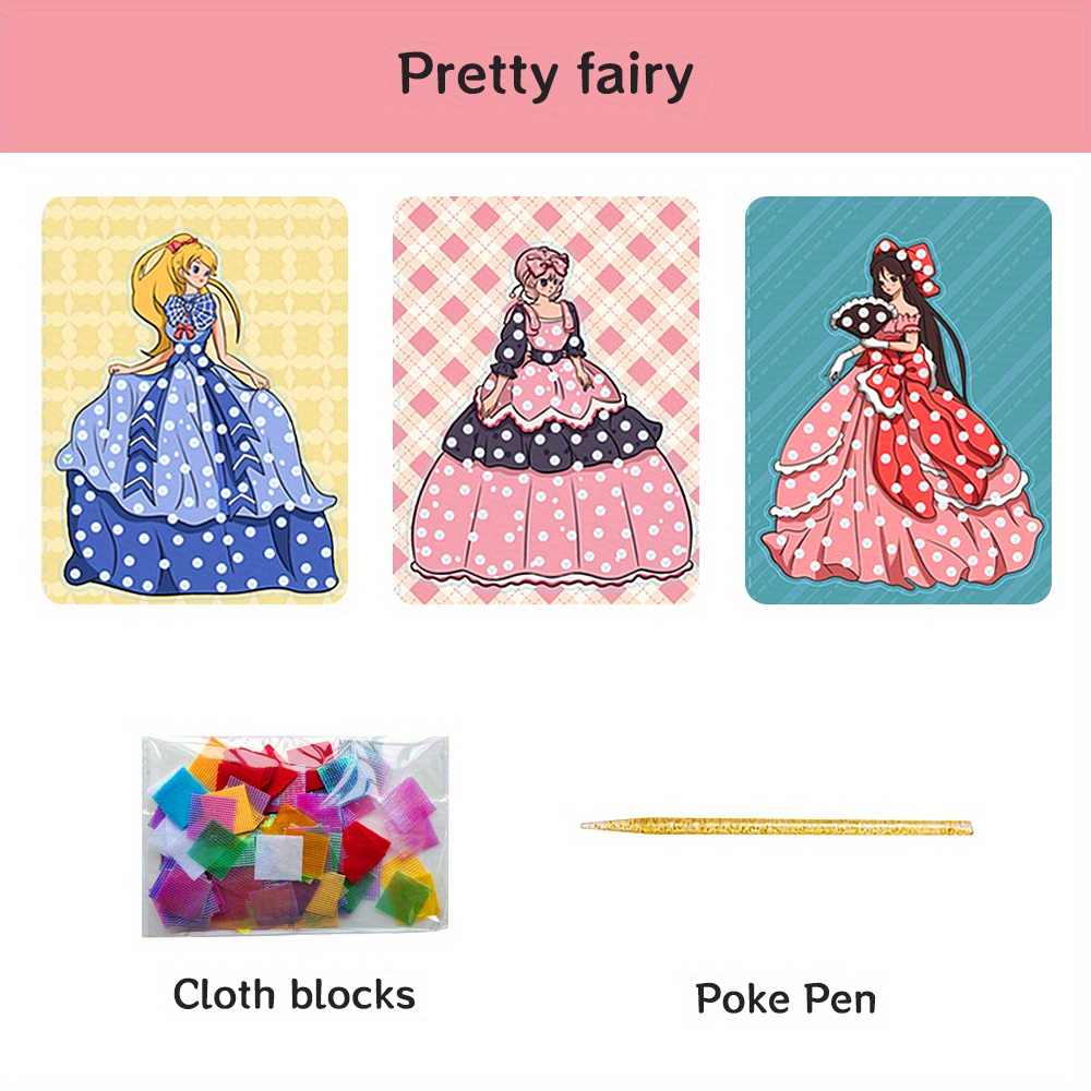 4Pcs Fantasy Princess C Kid Toy Fashion Drawing Creative Poke Art