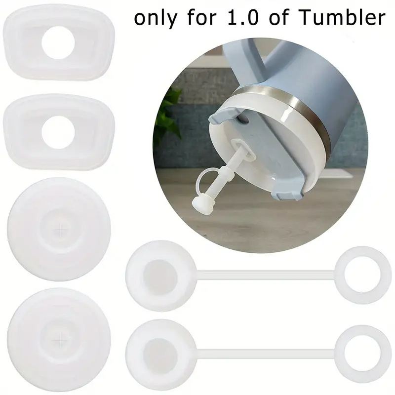 Reusable Silicone Leakproof Straw Plugs Set Stanley - Temu