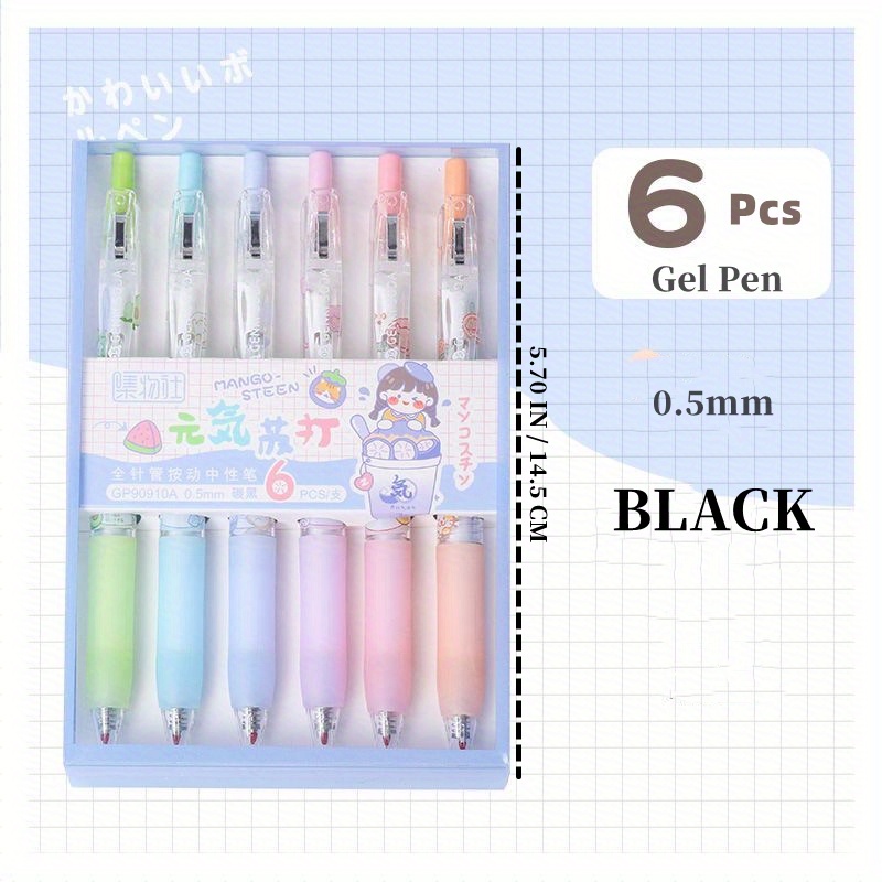 12colors Notepad Color Gel Pens,Ball Point Pens Fine Point 0.5mm For Office  School