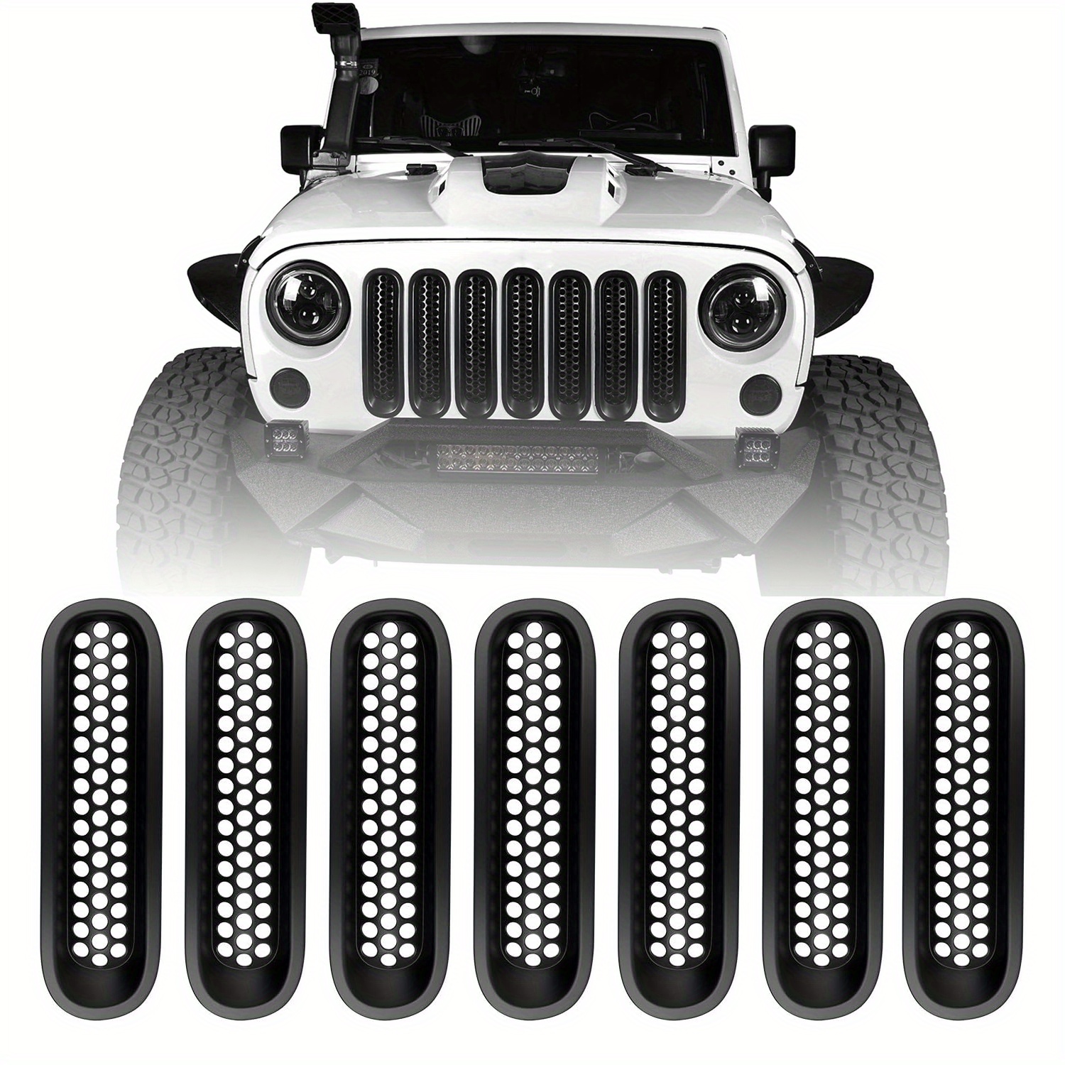 JeepのWrangler用インサート：2007 2018アクセサリー用のブラック