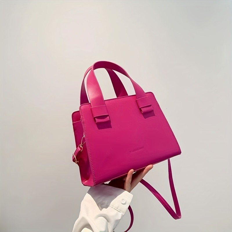 Minimalist Solid Square Bag All Match Satchel Bag