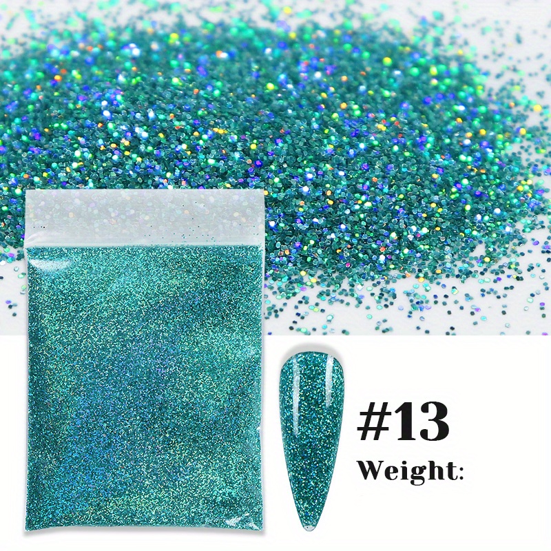 6 Colors Holographic White Fine Glitter Non toxic White - Temu