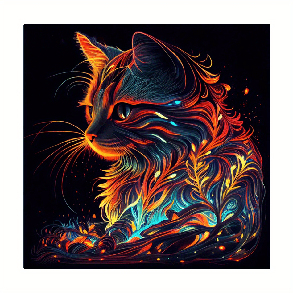 Cheap Frame Painting By Numbers For Adults Kits Colorful Cat