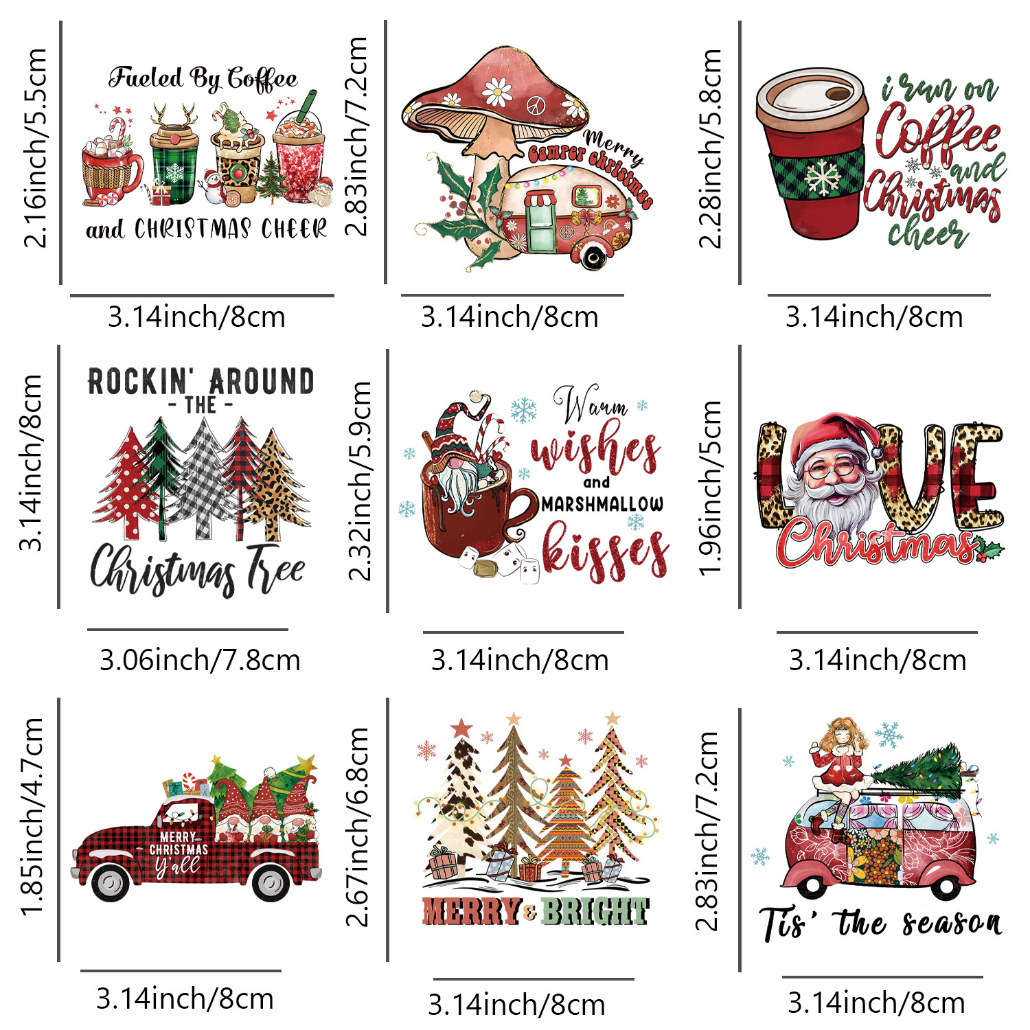 Pocket Size Christmas Iron On Transfers For Clothing Diy - Temu