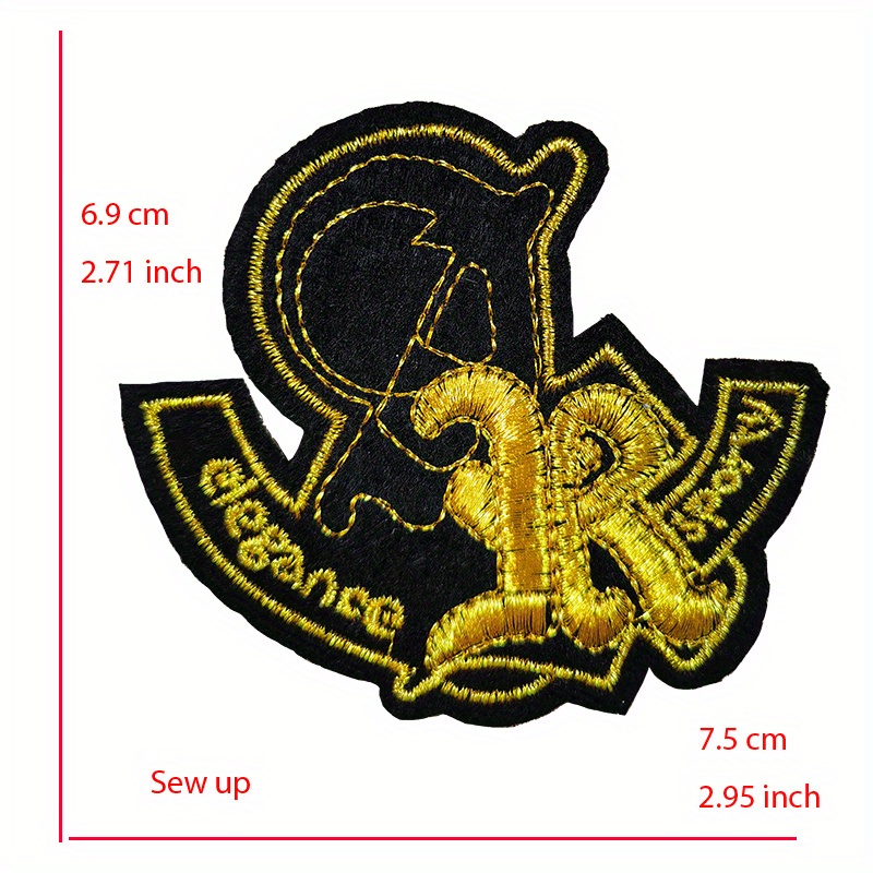 2pcs Black PU Leather Iron on Patch Sewing Embroidery Patches