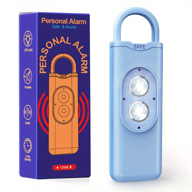  Alarma personal de emergencia, paquete de 3 llaveros de sirena  personal de 140 DB, alarma de seguridad de emergencia con luces LED para  hombres, mujeres, niños, ancianos, dispositivo electrónico de autodefensa 