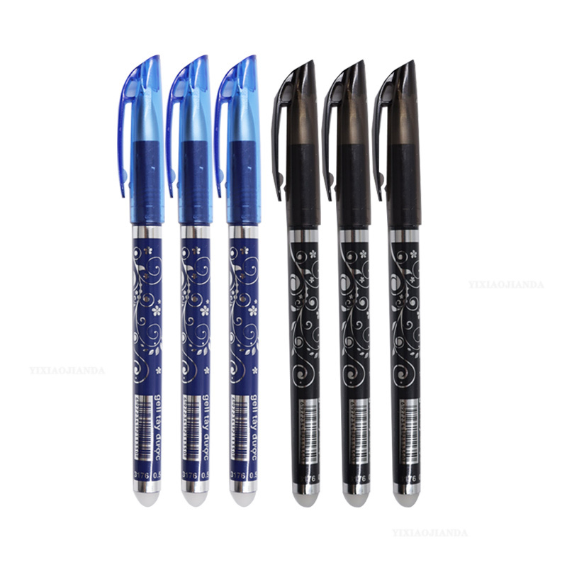 Thermal Hot Erasable Gel Pen Black Blue Ink Friction - Temu