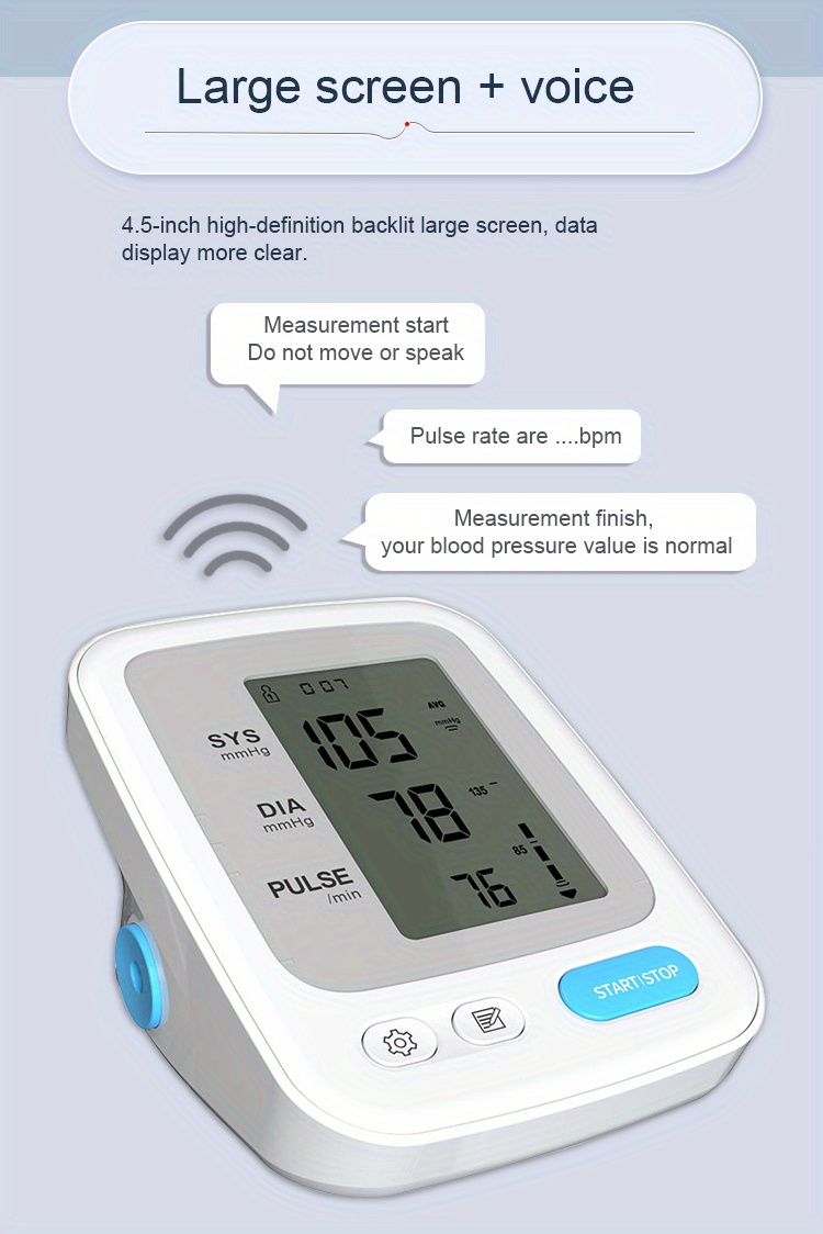 Fda Certified Rechargeable Arm Blood Pressure Monitor - Temu