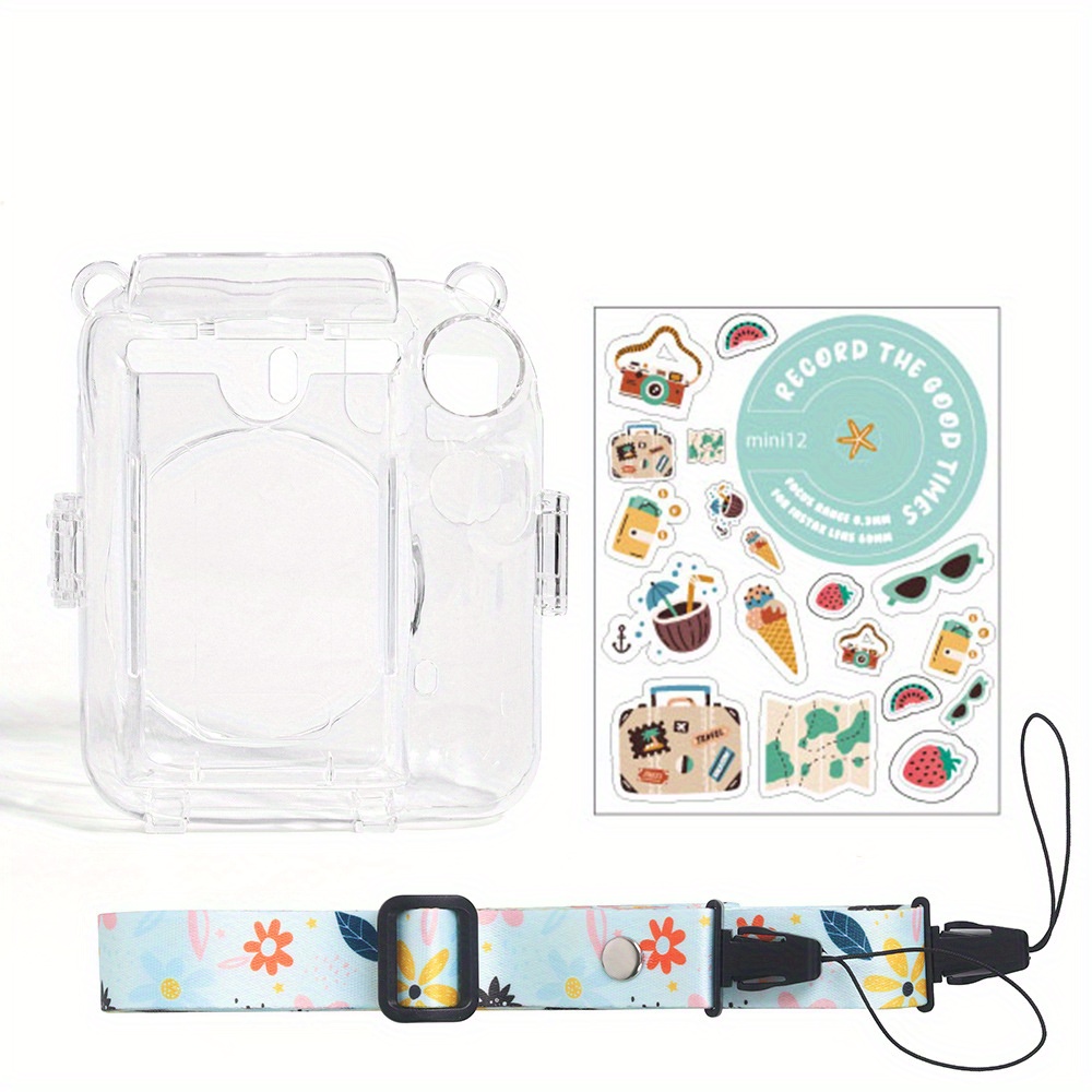 Transparent Organizer Case Crystal Case With String Stickers - Temu