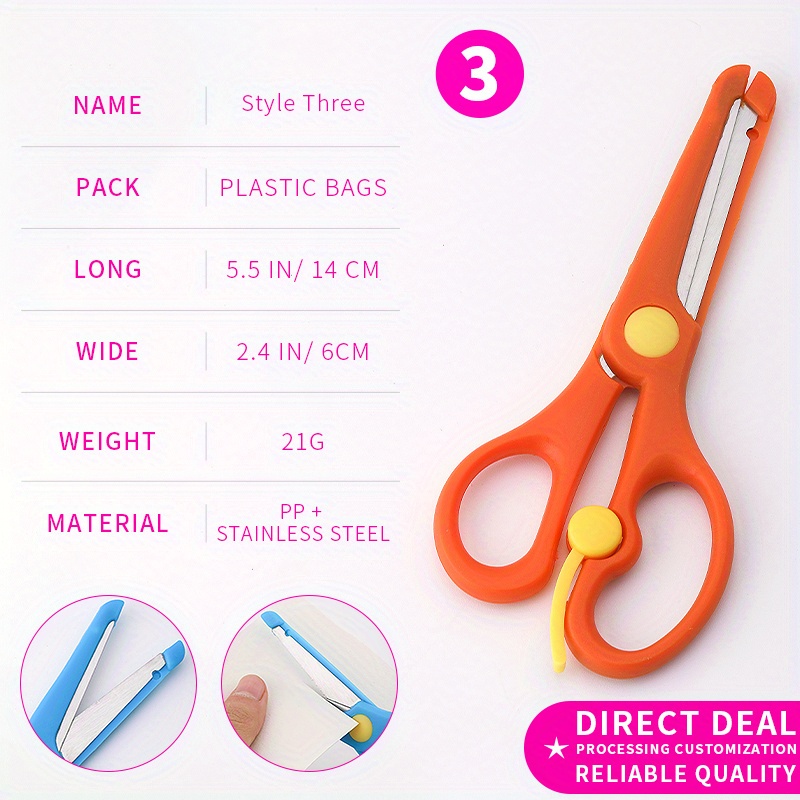 Office Stationery Students' Handmade Scissors Safety Student - Temu