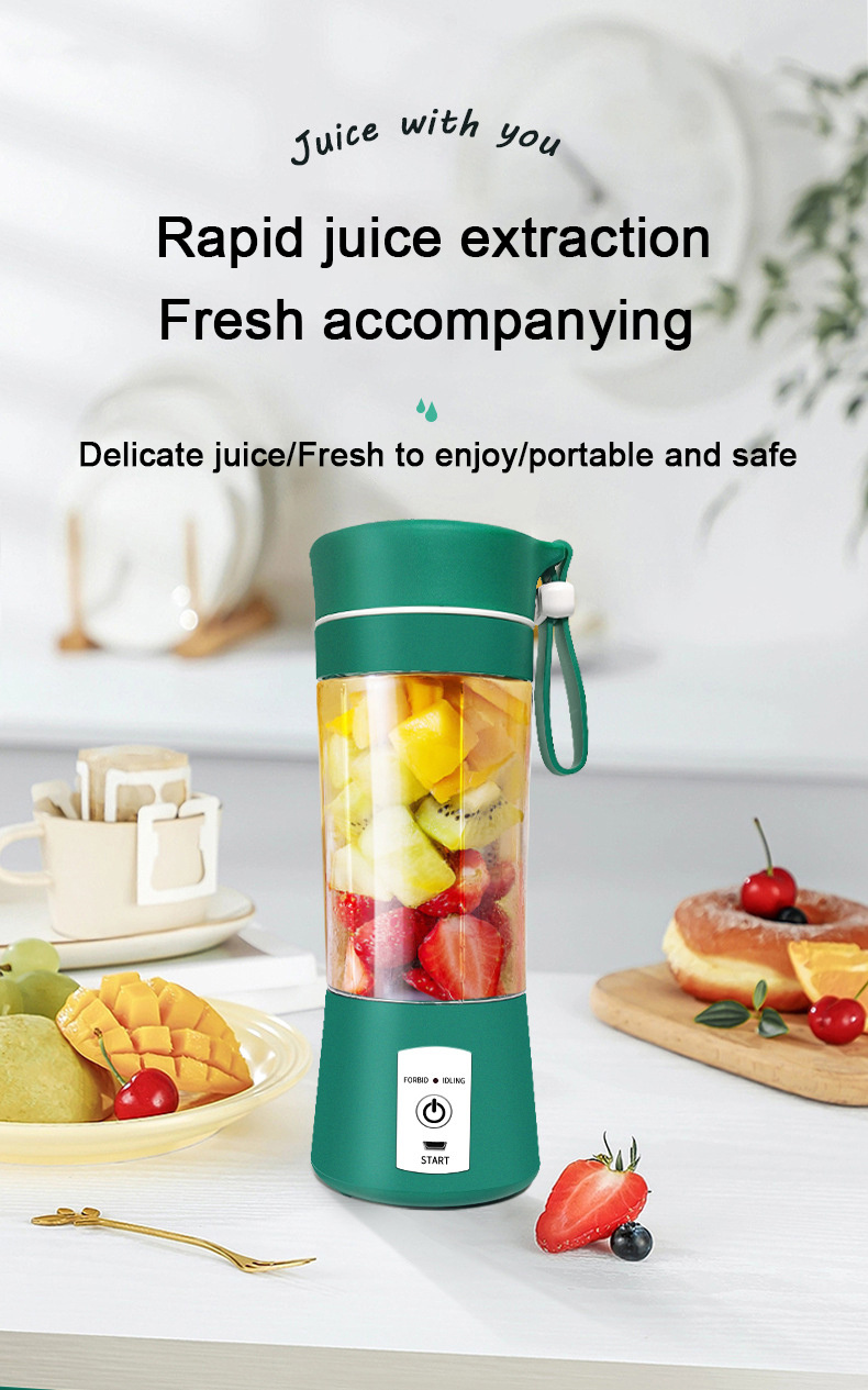 Licuadora USB Portátil Inalámbrica De 1 Pieza, 6 Cuchillas, Adecuada Para  Batidos De Frutas, Taza De Jugo Automática Para El Hogar Para Bebé Y Mamá -  Temu Chile